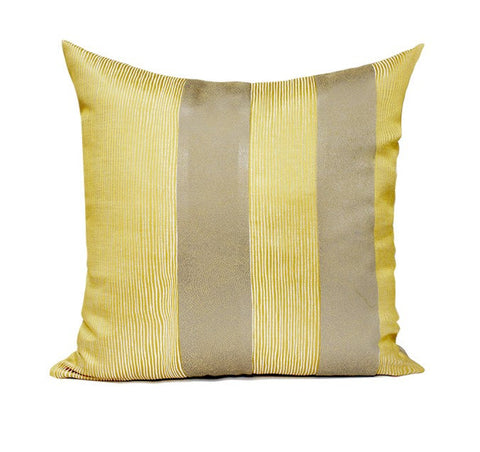 Decorative Throw Pillow for Couch, Yellow Modern Sofa Pillows, Simple Modern Throw Pillows for Couch, Yellow Square Pillows-Art Painting Canvas