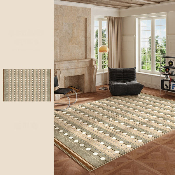 Contemporary Area Rugs for Dining Room, Large Modern Rugs for Living Room, Mid Century Modern Rugs for Bedroom-Art Painting Canvas