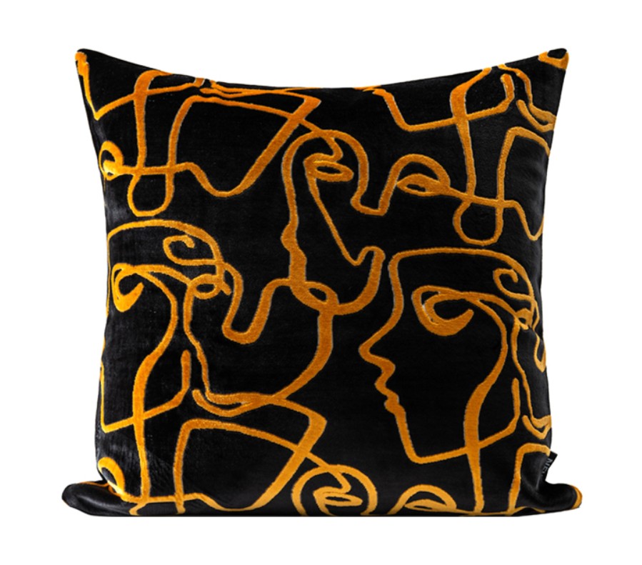 Modern Sofa Throw Pillows for Bedroom, Large Decorative Sofa Pillows, Abstract Contemporary Pillow for Couch-Art Painting Canvas