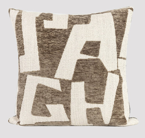 Modern Square Pillows, Contemporary Throw Pillow for Living Room, Large Abstract Throw Pillows for Couch, Modern Sofa Throw Pillows-Art Painting Canvas