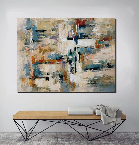 Extra Large Paintings, Acrylic Abstract Art, Modern Abstract Acrylic Painting, Living Room Wall Painting, Large Paintings for Living Room-Art Painting Canvas