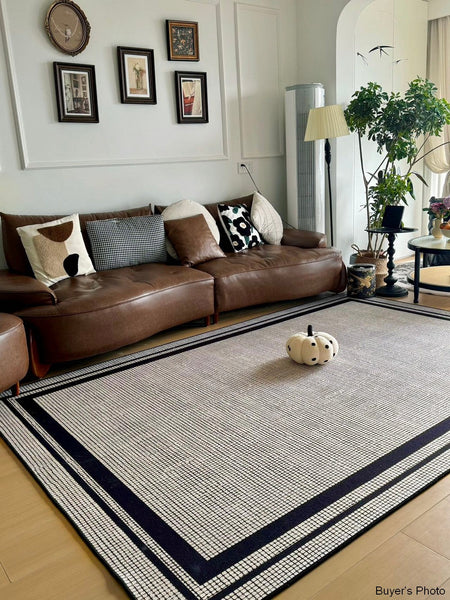 Geometric Modern Rugs for Sale, Contemporary Modern Rugs for Bedroom, Modern Rug Placement Ideas for Living Room, Abstract Rugs for Dining Room-Art Painting Canvas