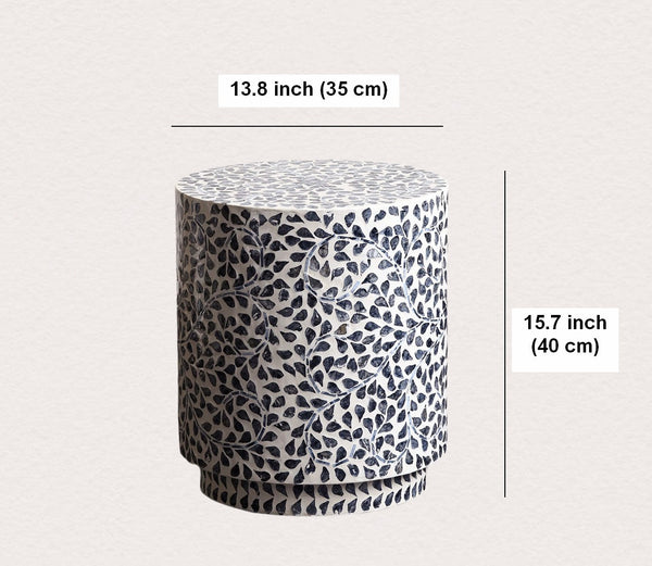 Creative Coffee Table, Bedside Small Side Table, Portable Casual Side Table, Contemporary Round Side Table, Shell Small Sofa Side Table, Contemporary Side Table-Art Painting Canvas