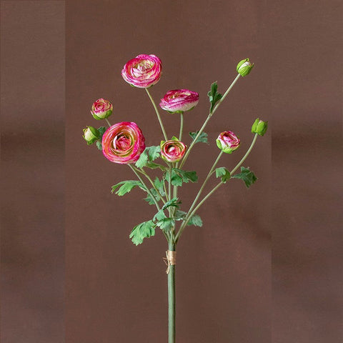 Flower Arrangement Ideas for Dining Room Table, Ranunculus Asiaticus Flowers, Simple Modern Floral Arrangement Ideas for Home Decoration, Spring Artificial Floral for Bedroom-Art Painting Canvas