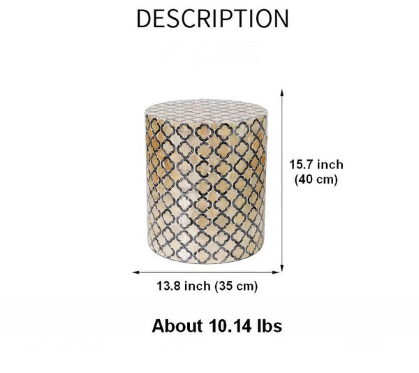 Modern Side Table, Small End Table, Portable Casual Side Table, Shell Small Sofa Side Table, Contemporary Bedside Table, Bedside Small Side Table, Creative Coffee Table, Contemporary Side Table-Art Painting Canvas