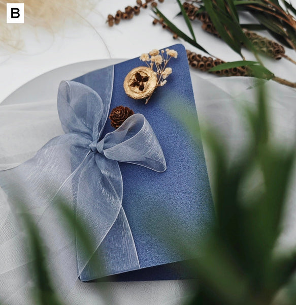 Creative Birthday Greeting Card, Unique Anniversary Greeting Card, Beautiful Valentine's Day Greeting Card, Wedding Greeting Card, Original Handmade Dried Flower Bowknot Greeting Cards-Art Painting Canvas