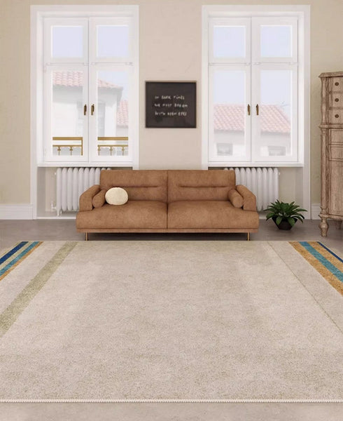 Modern Rugs under Dining Room Table, Abstract Area Rugs for Living Room, Modern Carpets for Kitchen, Geometric Contemporary Modern Rugs Next to Bed-Art Painting Canvas