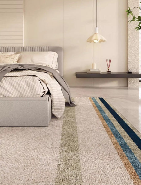 Modern Rugs under Dining Room Table, Abstract Area Rugs for Living Room, Modern Carpets for Kitchen, Geometric Contemporary Modern Rugs Next to Bed-Art Painting Canvas