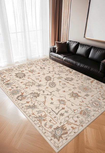 Flower Pattern Modern Rugs for Farmhouse, Bedroom Modern Rugs, Modern Rugs for Dining Room, Modern Rugs for Living Room-Art Painting Canvas