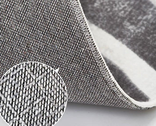 Abstract Contemporary Rugs for Bedroom, Black Stripe Area Rugs under Sofa, Mid Century Area Rugs for Living Room, Modern Carpets for Office, Dining Room Floor Rugs