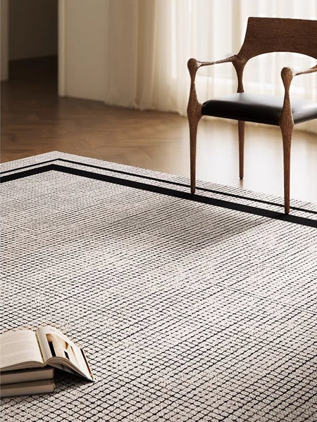 Geometric Modern Rugs for Sale, Contemporary Modern Rugs for Bedroom, Modern Rug Placement Ideas for Living Room, Abstract Rugs for Dining Room-Art Painting Canvas