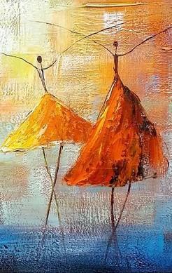 Abstract Artwork, Contemporary Artwork, Ballet Dancer Painting, Painting for Sale, Original Painting-Art Painting Canvas