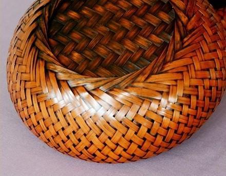 Farmhouse Small Storage Basket, Woven Snacks Basket, Bamboo Storage Basket, Round Storage Basket for Kitchen, Set of 3-Art Painting Canvas
