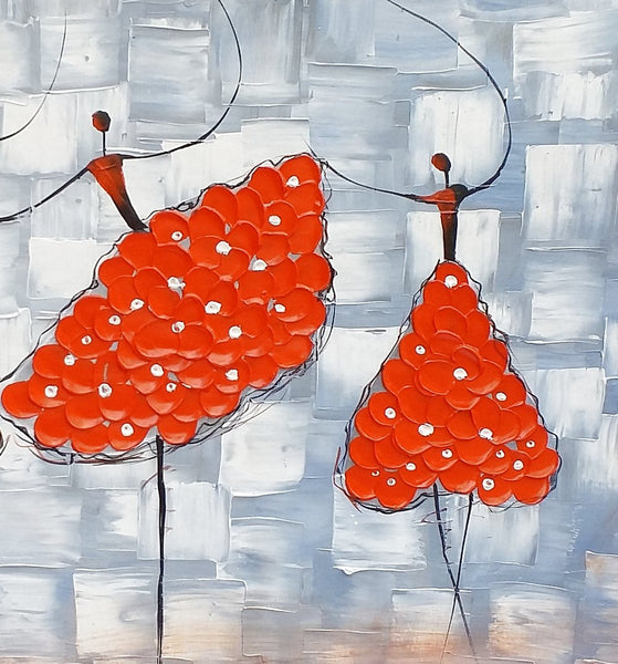 Contemporary Wall Art Ideas, Ballet Dancer Painting, Acrylic Canvas Painting, Buy Art Online, Abstract Painting for Dining Room-Art Painting Canvas