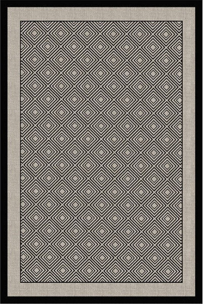 Mid Century Area Rugs for Living Room, Abstract Contemporary Rugs for Bedroom, Modern Carpets for Office, Dining Room Floor Rugs, Elegant Modern Area Rugs under Sofa-Art Painting Canvas