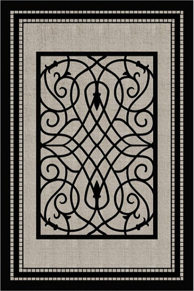 Dining Room Floor Rugs, Modern Area Rugs under Sofa, Modern Black Rugs for Living Room, Abstract Contemporary Rugs for Bedroom, Modern Carpets for Office-Art Painting Canvas