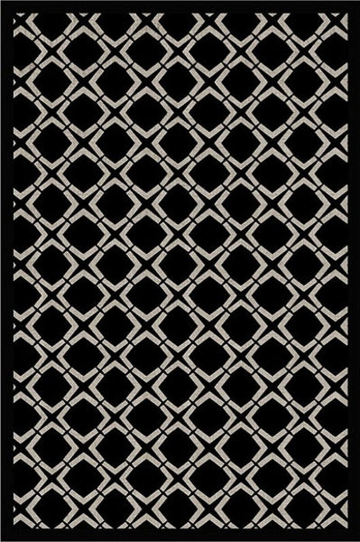 Modern Area Rugs under Sofa, Modern Black Rugs for Living Room, Abstract Contemporary Rugs for Bedroom, Dining Room Floor Rugs, Modern Carpets for Office-Art Painting Canvas