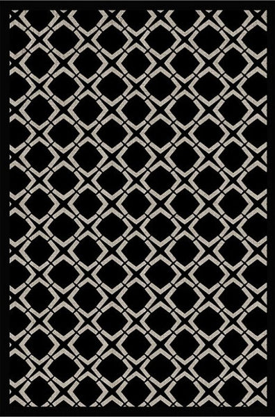 Abstract Contemporary Rugs for Bedroom, Modern Area Rugs under Sofa, Modern Black Rugs for Living Room, Dining Room Floor Rugs, Modern Carpets for Office-Art Painting Canvas