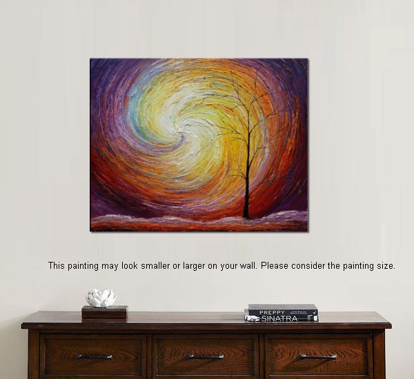 Landscape Painting, Custom Large Heavy Texture Painting, Modern Artwork, Canvas Painting, Modern Art, Oil Painting, Tree Painting 205-Art Painting Canvas