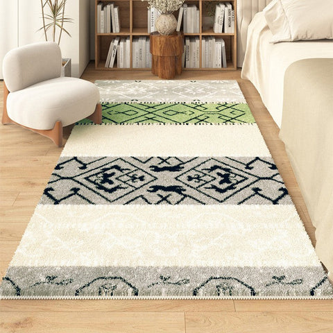 Contemporary Runner Rugs for Living Room, Thick Modern Runner Rugs Next to Bed, Hallway Runner Rugs, Bathroom Runner Rugs, Kitchen Runner Rugs-Art Painting Canvas