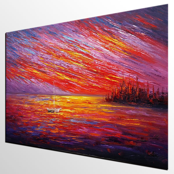 Oil Painting, Original Wall Art, Landscape Painting, Custom Large Art, Canvas Art, Wall Art, Original Artwork, Canvas Painting, Modern Art, Abstract Art-Art Painting Canvas