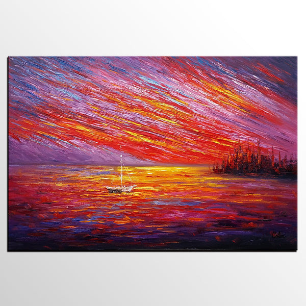 Oil Painting, Original Wall Art, Landscape Painting, Custom Large Art, Canvas Art, Wall Art, Original Artwork, Canvas Painting, Modern Art, Abstract Art-Art Painting Canvas