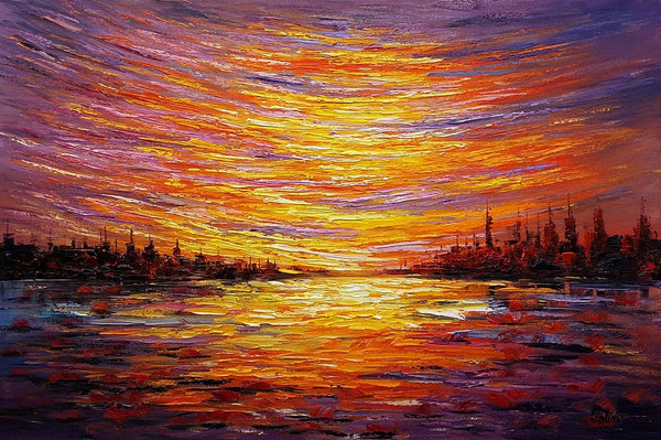 Landscape Painting, Large Wall Art, Canvas Art, Abstract Art, Original Artwork, Custom Canvas Painting, Modern Art, Oil Painting 220-Art Painting Canvas