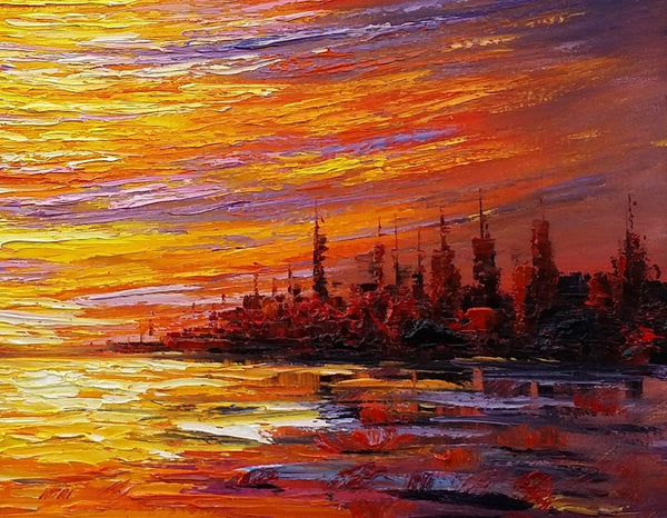 Landscape Painting, Large Wall Art, Canvas Art, Abstract Art, Original Artwork, Custom Canvas Painting, Modern Art, Oil Painting 220-Art Painting Canvas