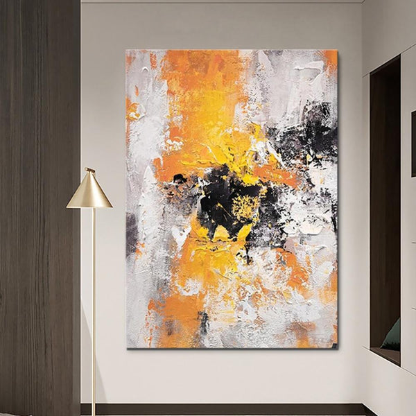 Abstract Acrylic Paintings for Living Room, Modern Contemporary Artwork, Buy Paintings Online, Heavy Texture Canvas Art-Art Painting Canvas