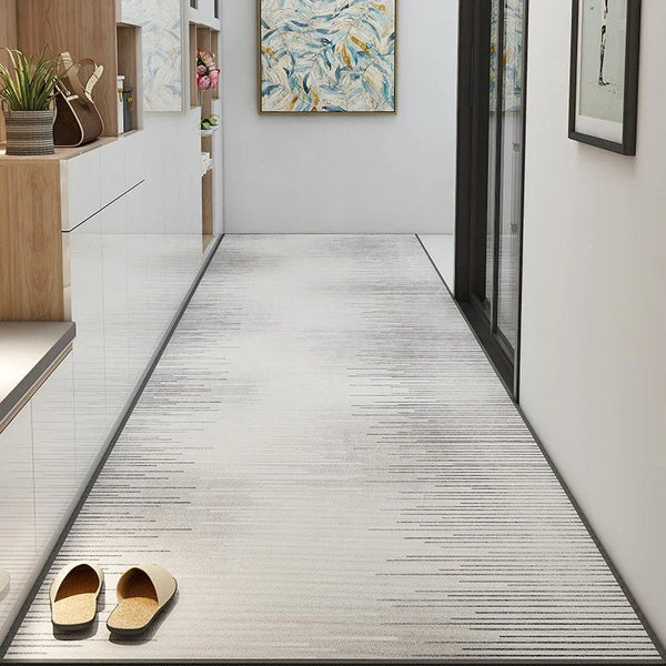 Long Hallway Runners, Non Slip Entryway Runner Rug Ideas, Geometric Modern Long Hallway Runners, Contepmorary Runner Rugs, Extra Long Narrow Runner Rugs-Art Painting Canvas