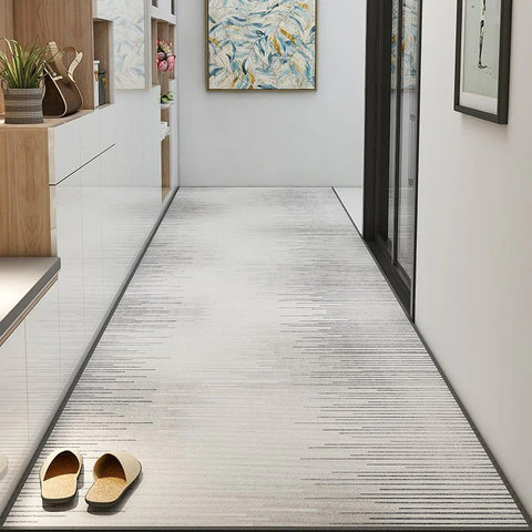 Long Hallway Runners, Non Slip Entryway Runner Rug Ideas, Geometric Modern Long Hallway Runners, Contepmorary Runner Rugs, Extra Long Narrow Runner Rugs-Art Painting Canvas