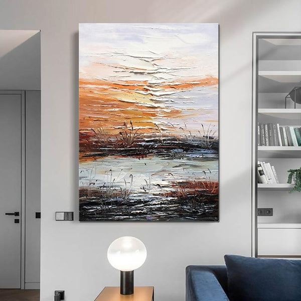 Abstract Canvas Painting, Modern Paintings for Living Room, Hand Painted Wall Art, Huge Painting for Sale-Art Painting Canvas