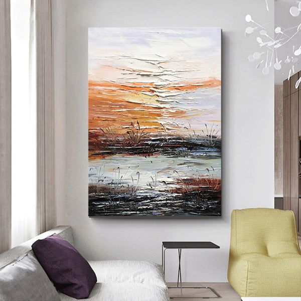 Abstract Canvas Painting, Modern Paintings for Living Room, Hand Painted Wall Art, Huge Painting for Sale-Art Painting Canvas