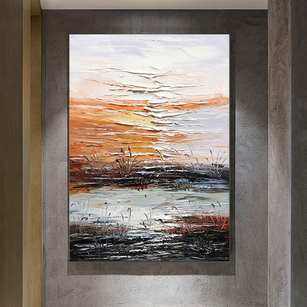 Abstract Canvas Painting, Modern Paintings for Living Room, Hand Painted Wall Art, Huge Painting for Sale-Art Painting Canvas