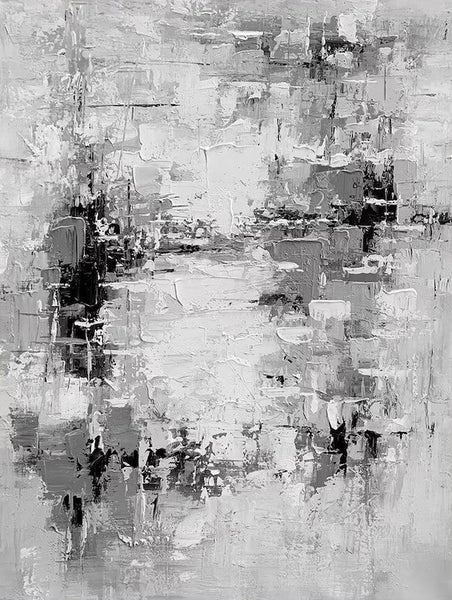 Acrylic Paintings on Canvas, Palette Knife Paintings, Large Paintings Behind Sofa, Abstract Painting for Living Room, Bedroom Modern Wall Art Paintings-Art Painting Canvas