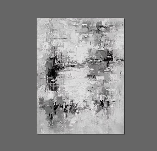 Acrylic Paintings on Canvas, Palette Knife Paintings, Large Paintings Behind Sofa, Abstract Painting for Living Room, Bedroom Modern Wall Art Paintings-Art Painting Canvas