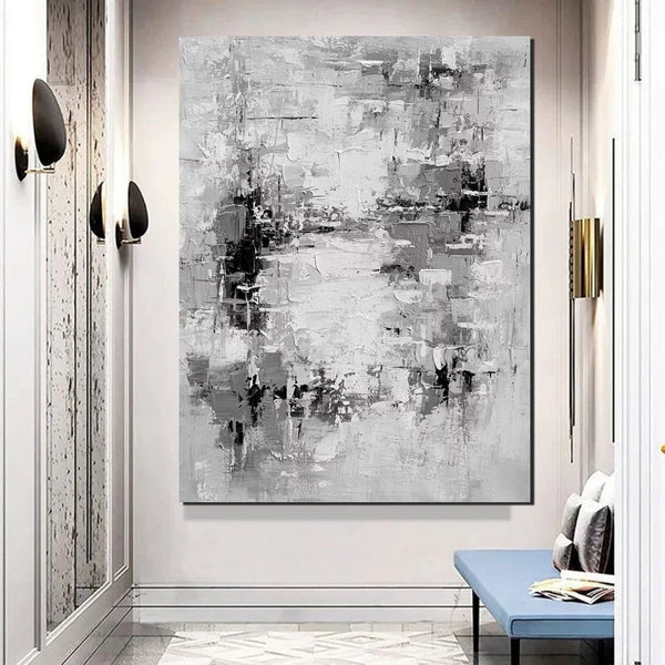 Acrylic Paintings on Canvas, Palette Knife Paintings, Large Paintings Behind Sofa, Abstract Painting for Living Room, Bedroom Modern Wall Art Paintings-Art Painting Canvas