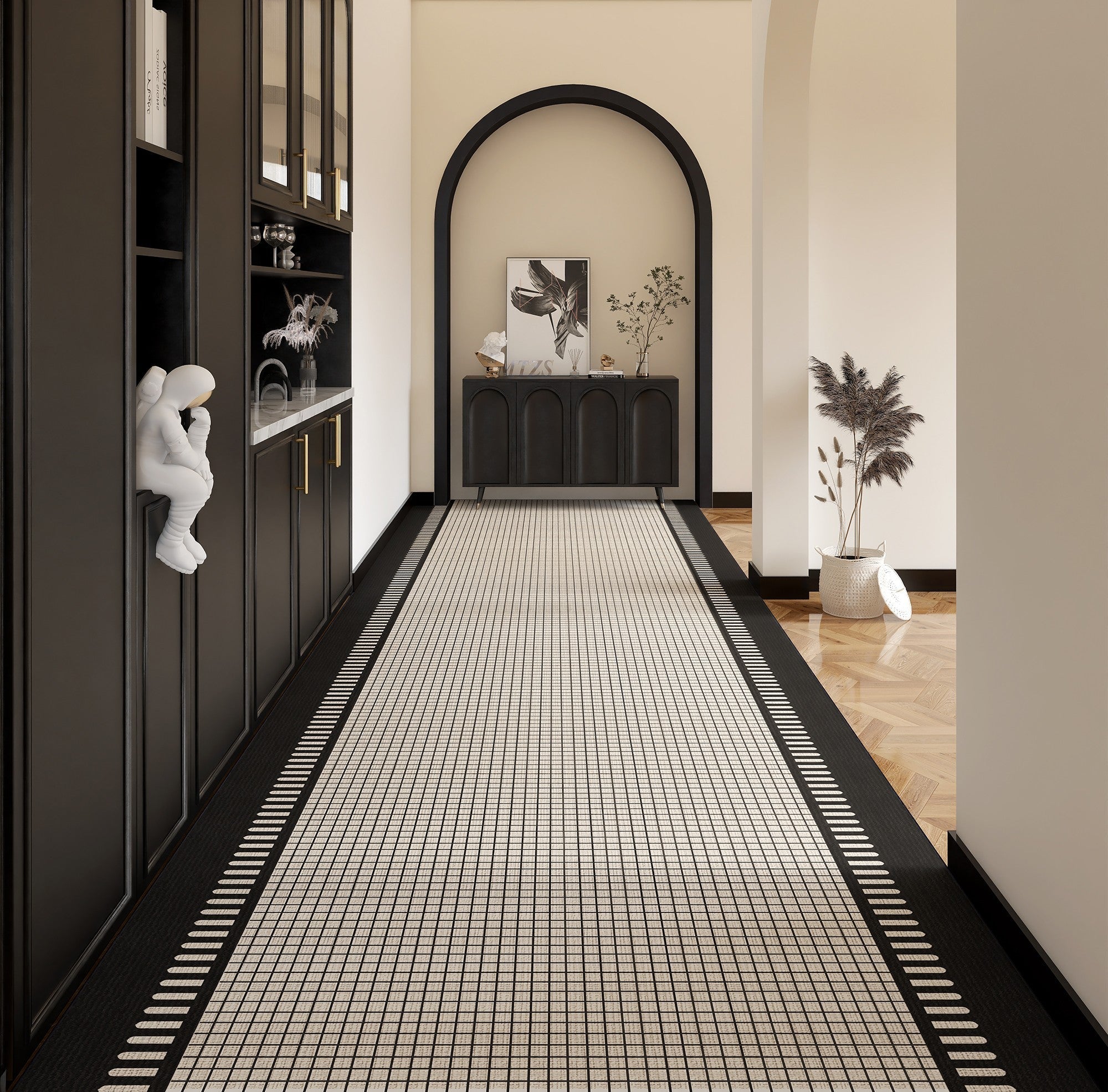 Abstract Entryway Runner Rugs, Entrance Hallway Runner Carpet, Long Narrow Hallway Runners, Modern Long Hallway Runners, Long Narrow Runner Rugs