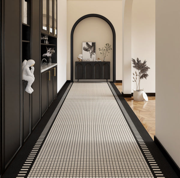 Abstract Entryway Runner Rugs, Entrance Hallway Runner Carpet, Long Narrow Hallway Runners, Modern Long Hallway Runners, Long Narrow Runner Rugs