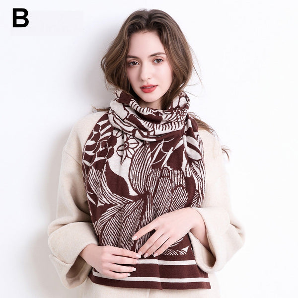 Casual Scarf for Women, Cold Weather Scarves, Soft Wool Scarf for Women, Modern Wool Scarf for Women