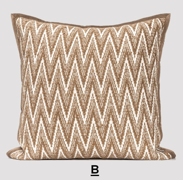 Large Modern Pillows for Couch, Modern Square Pillows, Contemporary Throw Pillows for Living Room, Modern Decorative Sofa Pillows-Art Painting Canvas