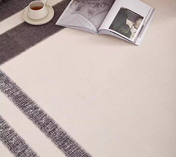 Geometric Contemporary Modern Rugs Next to Bed, Modern Carpets for Office, Abstract Area Rugs for Living Room, Modern Soft Rugs under Dining Room Table-Art Painting Canvas