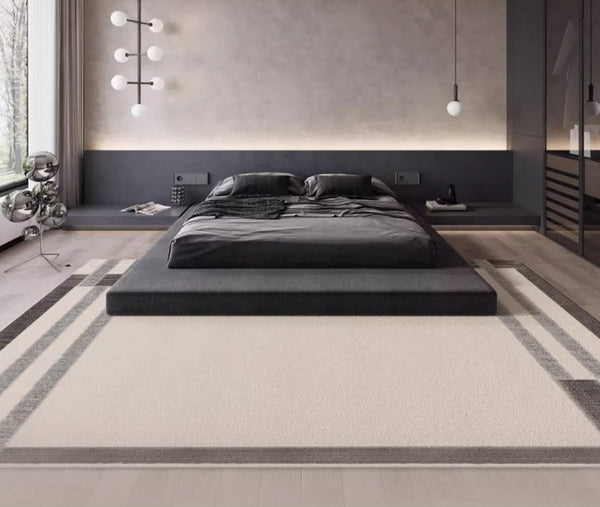 Geometric Contemporary Modern Rugs Next to Bed, Modern Carpets for Office, Abstract Area Rugs for Living Room, Modern Soft Rugs under Dining Room Table-Art Painting Canvas