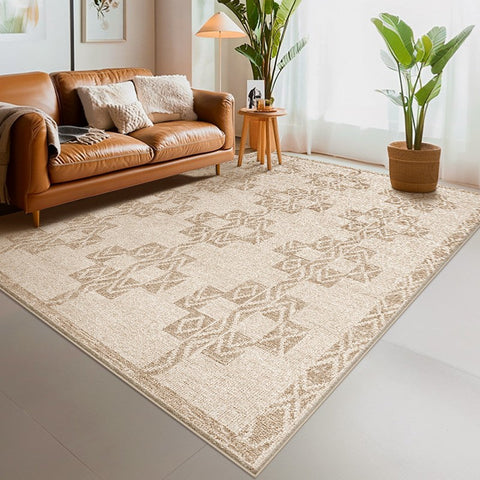 Abstract Modern Rug Ideas for Bedroom, Contemporary Area Rugs for Dining Room, Geometric Modern Rug Placement Ideas for Living Room-Art Painting Canvas