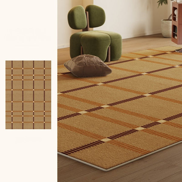 Modern Carpets Next to Bed, Contemporary Area Rugs for Bedroom, Mid Century Area Rugs, Modern Rugs under Dining Room Table-Art Painting Canvas