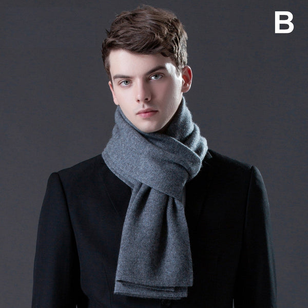 Formal Men Scarf Styles, Business Wool Scarf for Gentleman, Modern Casual Scarf Men, Men's Wool Scarf Winter, Men's Winter Scarf, Thick Wool Scarf for Men