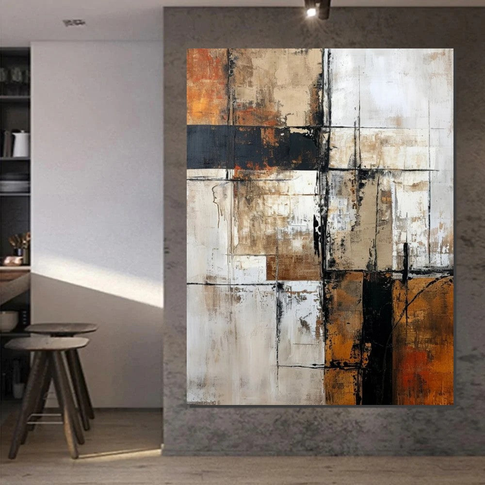 Large Abstract Paintings, Contemporary Acrylic Wall Art Ideas, Modern Canvas Painting, Large Paintings for Living Room, Simple Modern Art-Art Painting Canvas