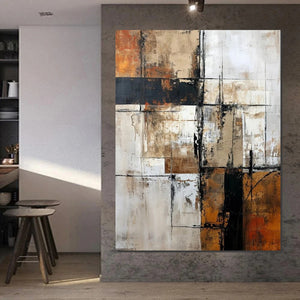 Large Abstract Paintings, Contemporary Acrylic Wall Art Ideas, Modern Canvas Painting, Large Paintings for Living Room, Simple Modern Art-Art Painting Canvas