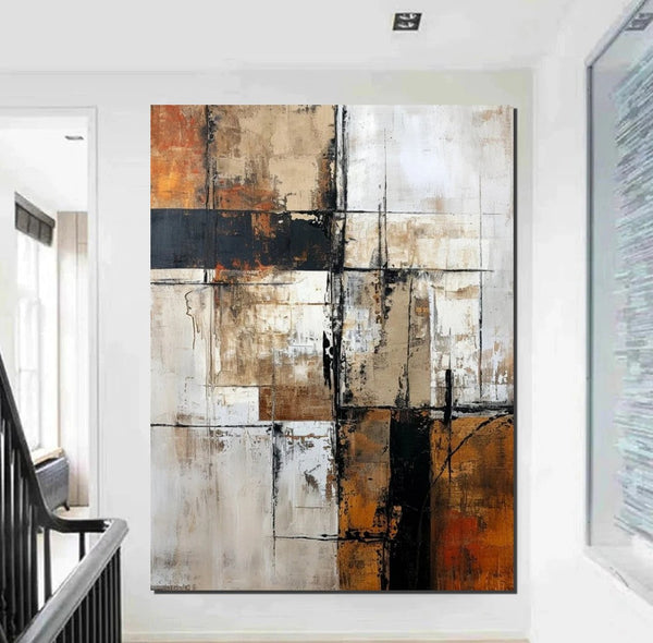 Large Abstract Paintings, Contemporary Acrylic Wall Art Ideas, Modern Canvas Painting, Large Paintings for Living Room, Simple Modern Art-Art Painting Canvas