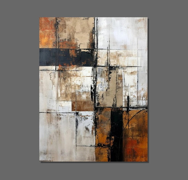Large Abstract Paintings, Contemporary Acrylic Wall Art Ideas, Modern Canvas Painting, Large Paintings for Living Room, Simple Modern Art-Art Painting Canvas